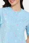 Zivame Starry Dreams Knit Cotton Shorts Set - Leisure Time — thumbnail 5
